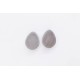 Little Lace Metal Stud Earrings - Egg