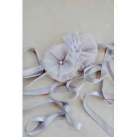Little Lace Sash with 2 Medium Flowers