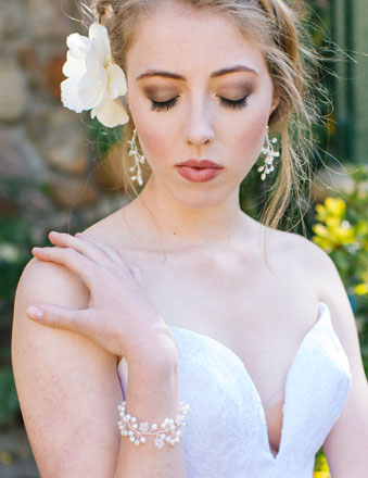 Blush pink Garter - wedding bridal accessories south africa
